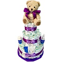 Los mejores  - Tarta de pañales DODOT MUSTELA morado (Talla 2 (3-6 kg))